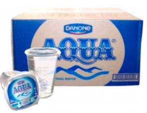 AQUA Gelas 220 ml (1 Karton isi 24 cup)