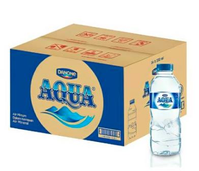 AQUA Botol 330 ml (1 Karton isi 24 botol)